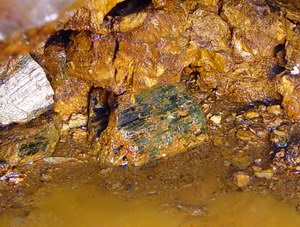 Large tourmaline in pocket 11