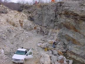 Mt Mica main pit Nov 2004